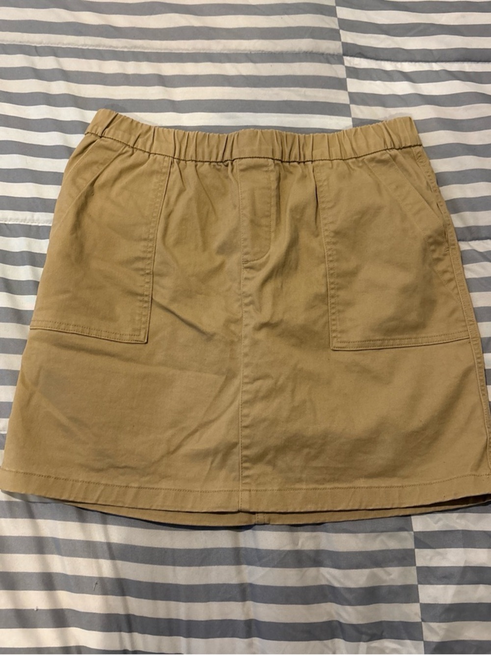 Lands' End Tan Utility Mini Skort